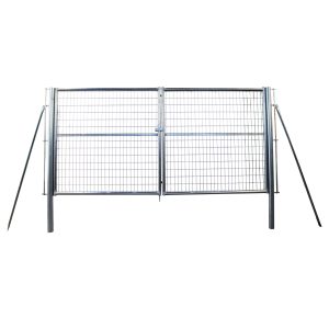 Puerta Abatible 2 Hojas Malla Electrosoldada Simple Sin Placa