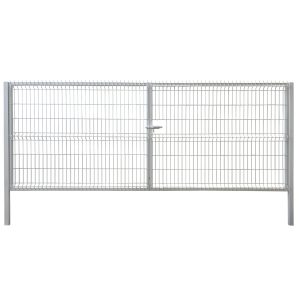 Puerta para Obra - Abatible 2 hojas - Para Obra - Malla Plegada Hércules - Blanco